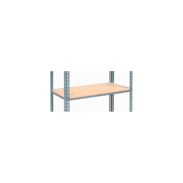 Global Equipment Additional Shelf Level Boltless Wood Deck 36"W x 24"D - Gray 717389 - main